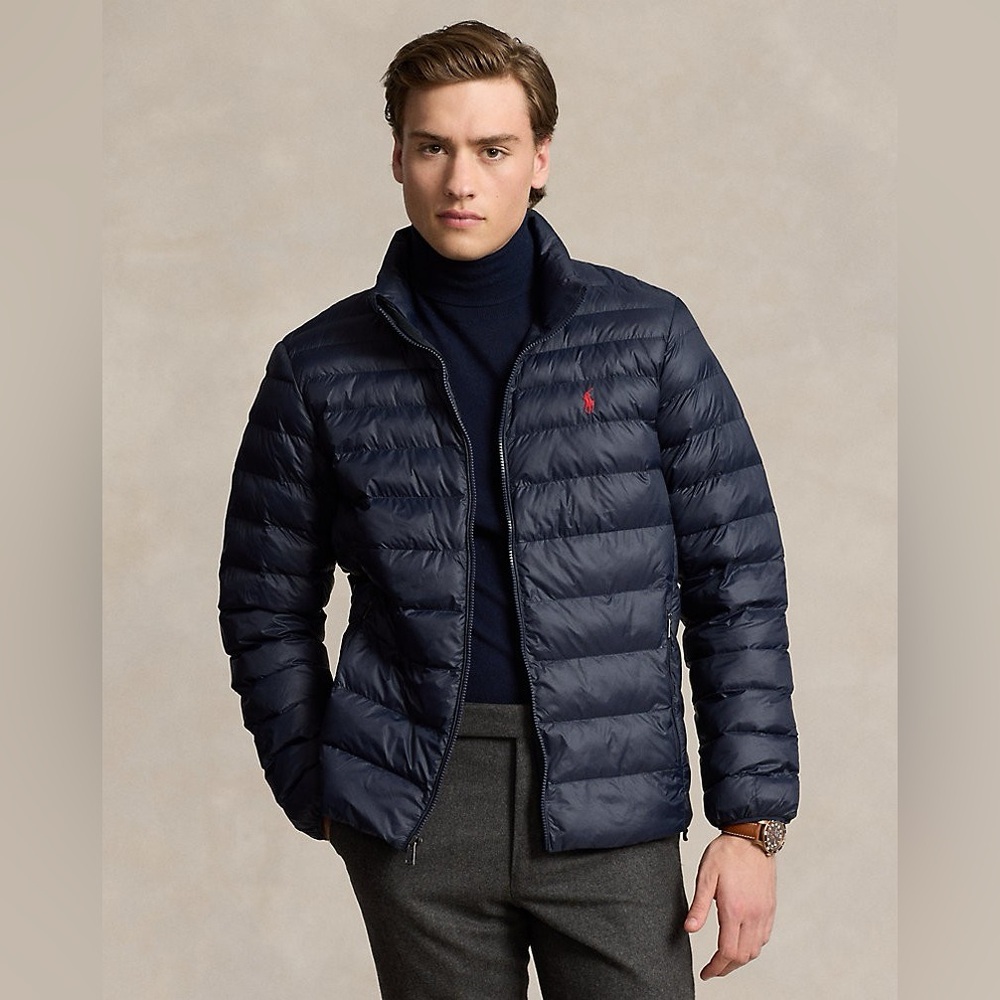 Polo by Ralph Lauren Men's Dark Blue Puffer Jacket
